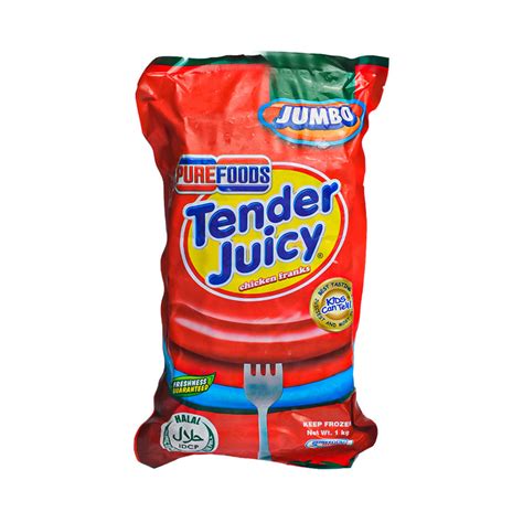 Tender Juicy Jumbo Hotdog 500g Halal .